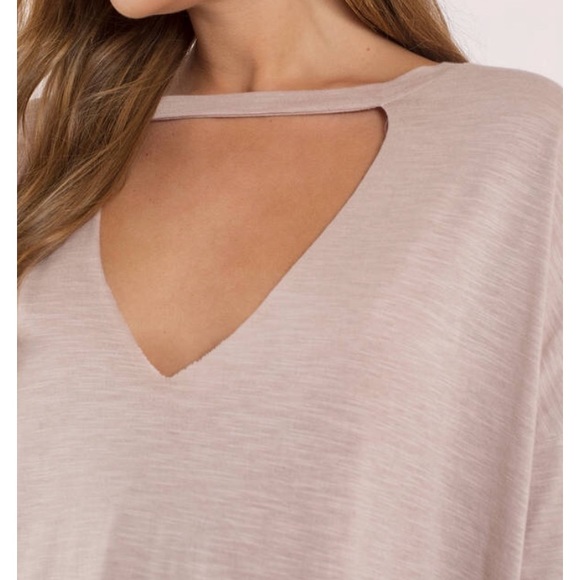 NWT 🆕 TOBI Taupe Choker Dress 🆕 size SMALL - Picture 2 of 3